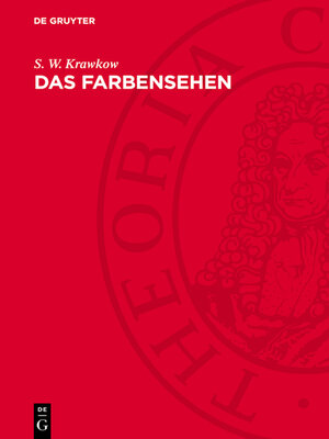 cover image of Das Farbensehen